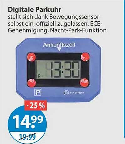 Digitale Parkuhr