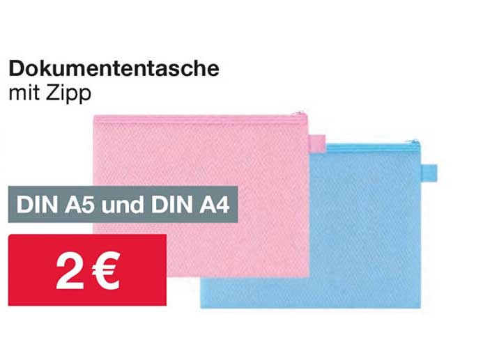 Dokumententasche mit Zipp