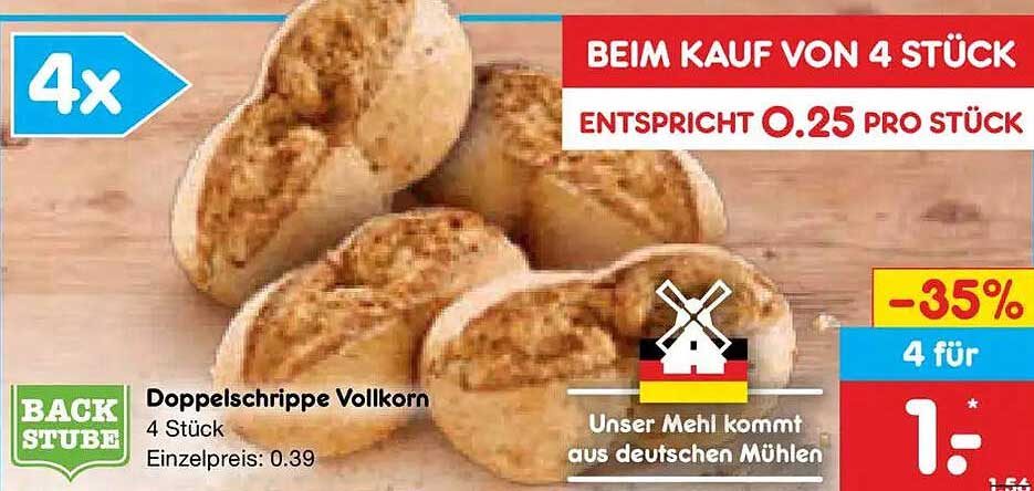 Doppelschripe Vollkorn