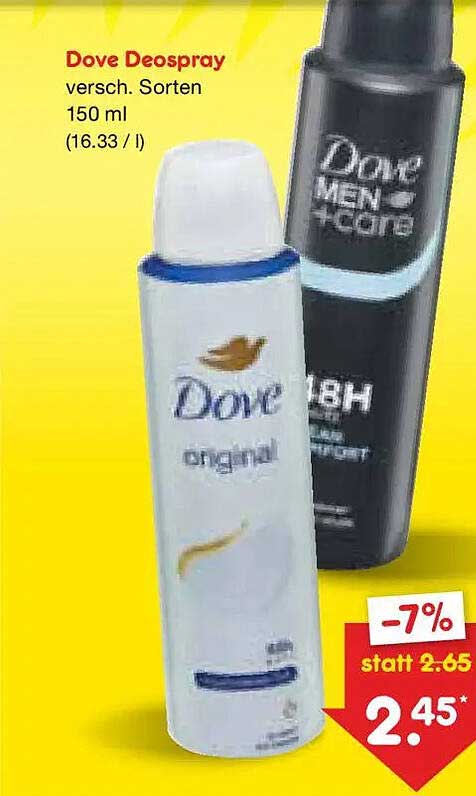 Dove Deospray versch. Sorten 150 ml (16.33 / l)