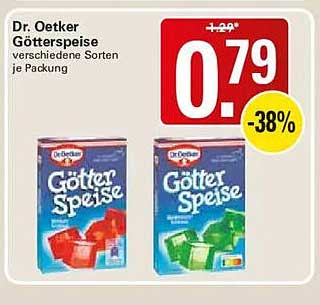 Dr. Oetker Götterspeise verschiedene Sorten je Packung