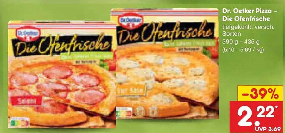 Dr. Oetker Pizza – Die Ofenfrische