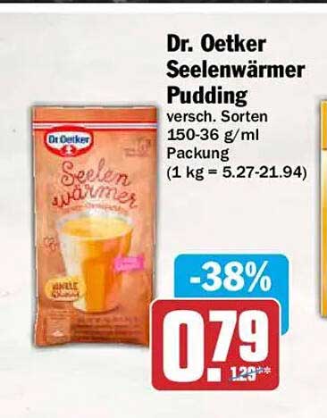 Dr. Oetker Seelenwärmer Pudding