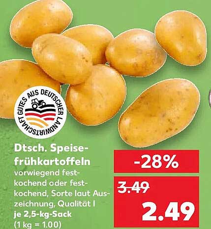 Dtsch. Speise-frühkartoffeln