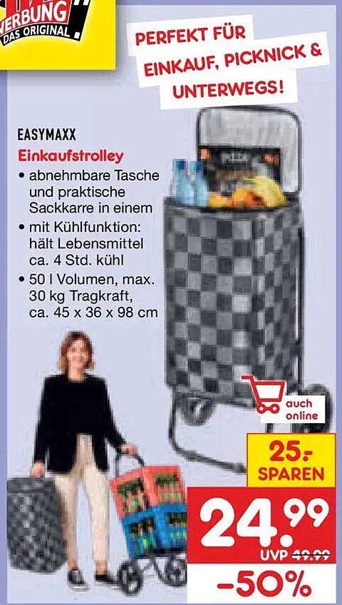 EASYMAXX Einkaufstrolley