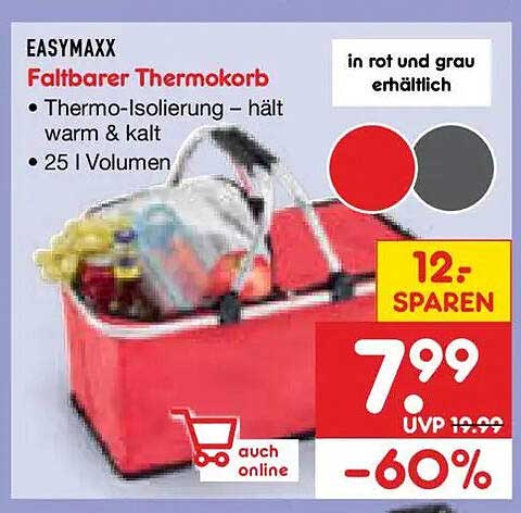EASYMAXX Faltbarer Thermokorb