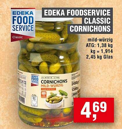 EDEKA FOODSERVICE CLASSIC CORNICHONS