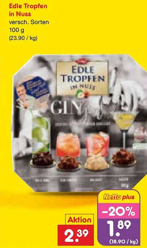 Edle Tropfen in Nuss