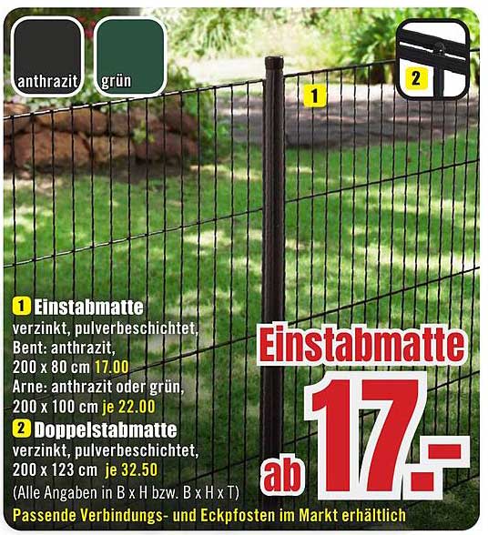 Einstabmatte
