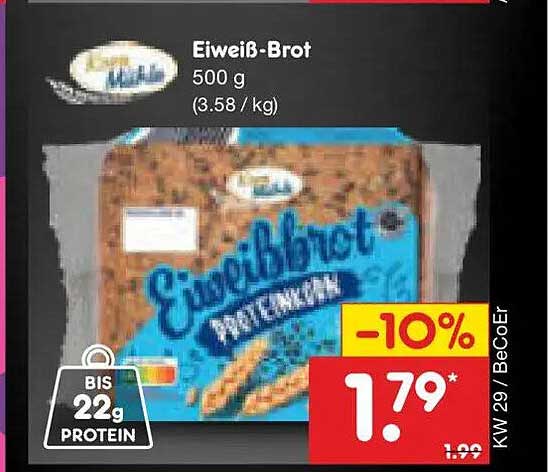 Eiweiß-Brot 500 g (3.58 / kg)