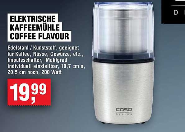 ELEKTRISCHE KAFFEEMÜHLE COFFEE FLAVOUR