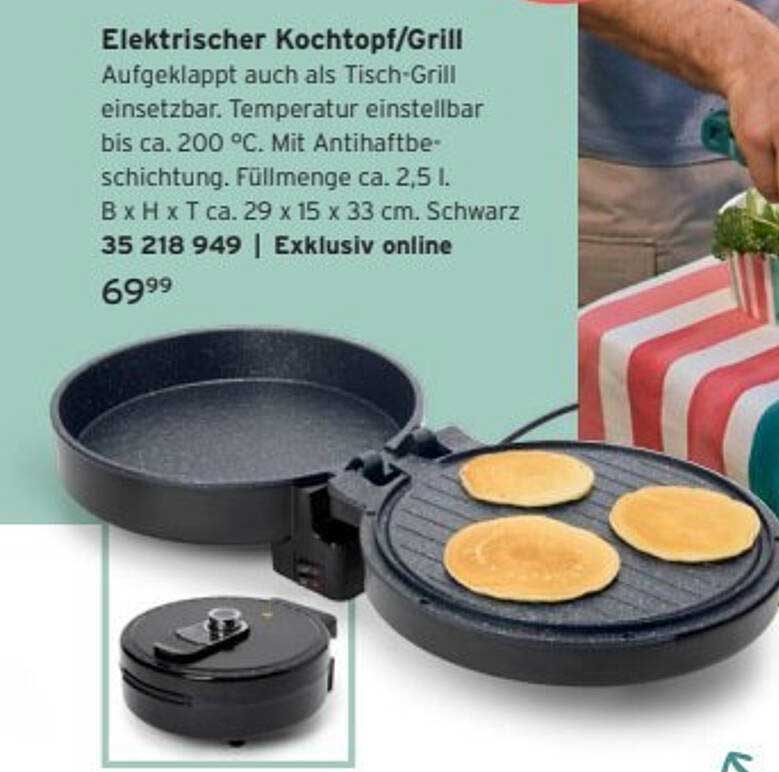Elektrischer Kochtopf/Grill