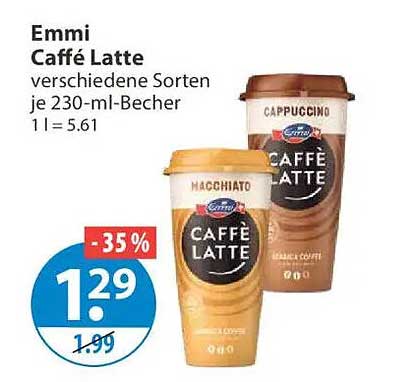 Emmi Caffè Latte verschiedene Sorten je 230-ml-Becher 1 l = 5.61