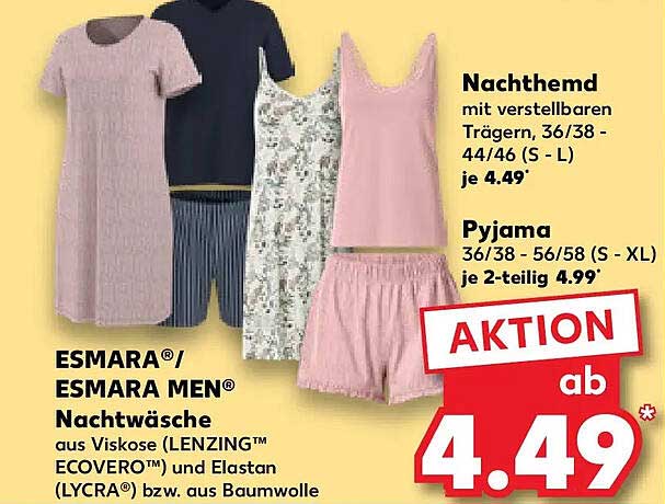 ESMARA®/ ESMARA MEN® Nachtwäsche