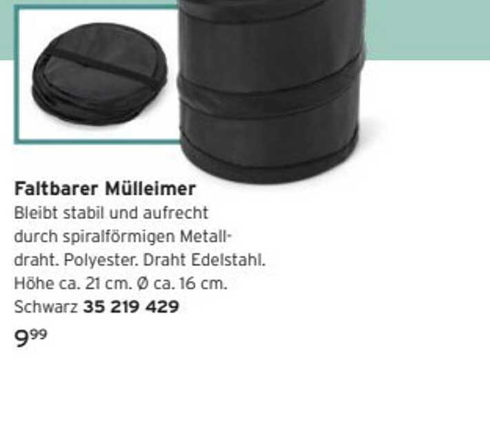 Faltbarer Mülleimer