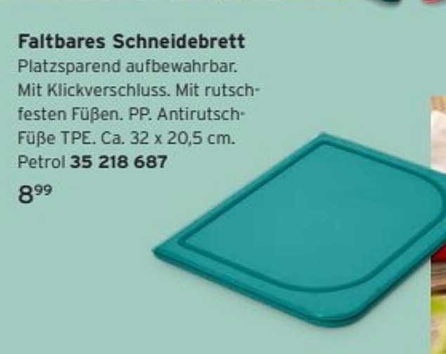 Faltbares Schneidebrett