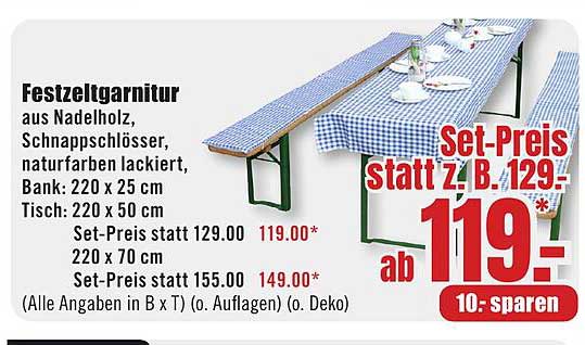 Festzeltgarnitur
