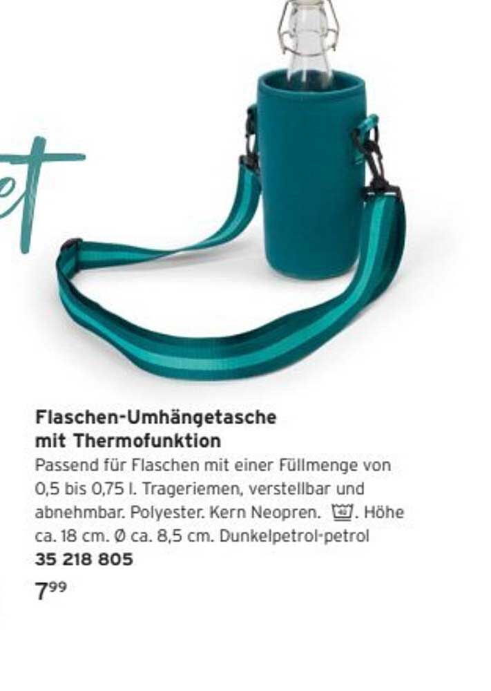 Flaschen-Umhängetasche mit Thermofunktion