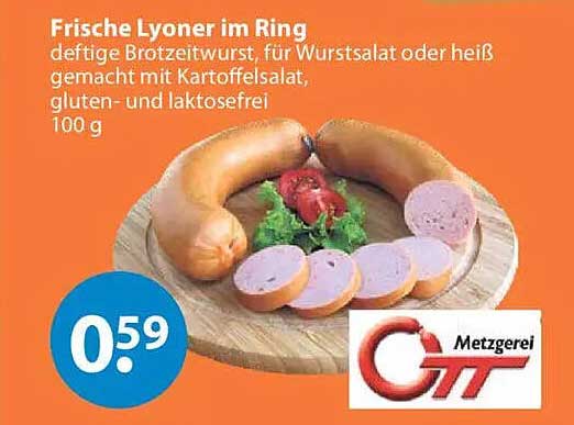 Frische Lyoner im Ring