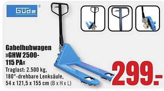 Gabelhubwagen „GHW 2500-115 PA“
