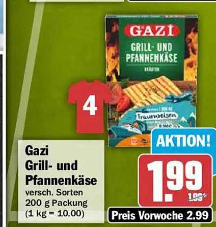 Gazi Grill- und Pfannenkäse versch. Sorten 200 g Packung (1 kg = 10.00)