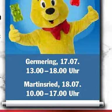 Germering, 17.07. 13.00–18.00 Uhr Martinsried, 18.07. 10.00–17.00 Uhr