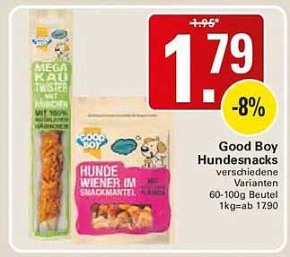 Good Boy Hundesnacks verschiedene Varianten 60-100g Beutel 1kg=ab 17,90