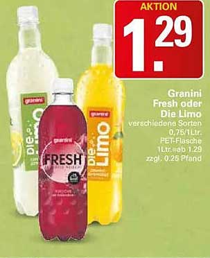 Granini Fresh oder Die Limo verschiedene Sorten