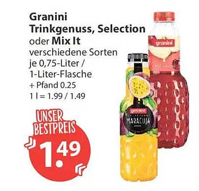 Granini Trinkgenuss, Selection oder Mix It