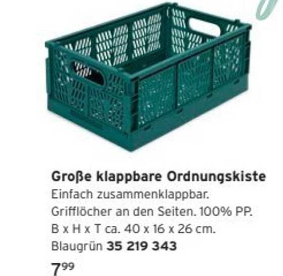 Große klappbare Ordnungskiste