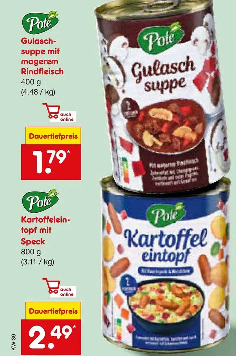 Gulaschsuppe mit magerem Rindfleisch