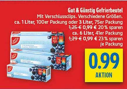 Gut & Günstig Gefriertbeutel