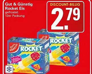 Gut & Günstig Rocket Eis gefrostet 12er Packung