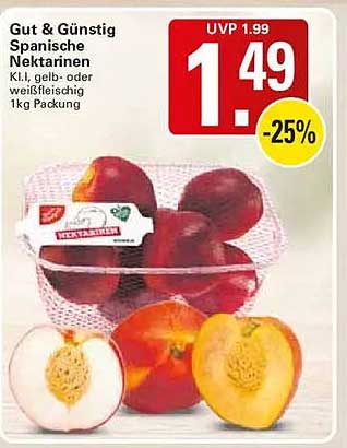 Gut & Günstig Spanische Nektarinen