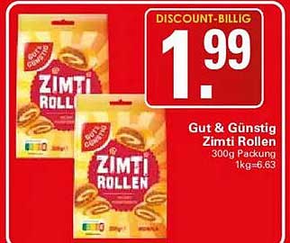 Gut & Günstig Zimti Rollen 300g Packung