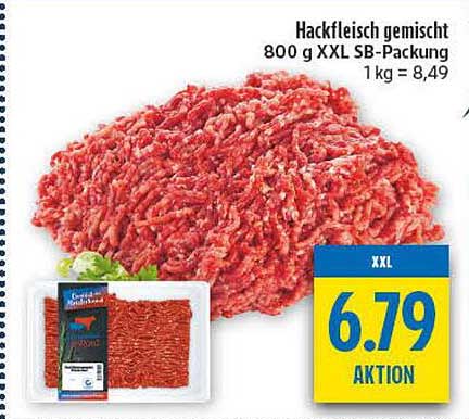 Hackfleisch gemischt 800 g XXL SB-Packung