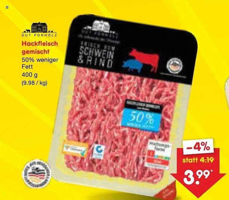 Hackfleisch gemischt