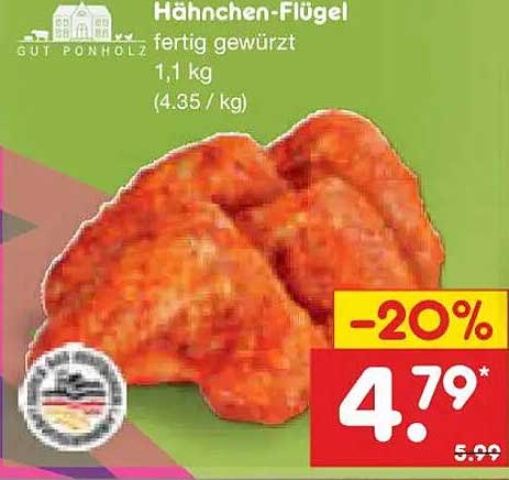 Hähnchen-Flügel fertig gewürzt