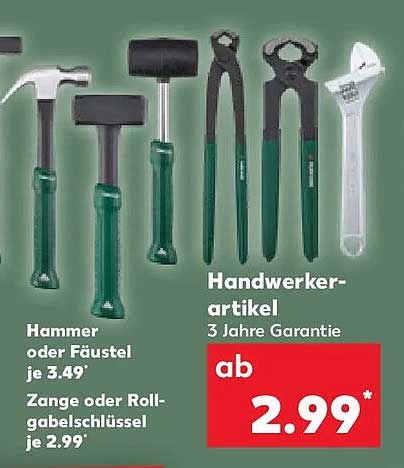 Handwerker-artikel 3 Jahre Garantie