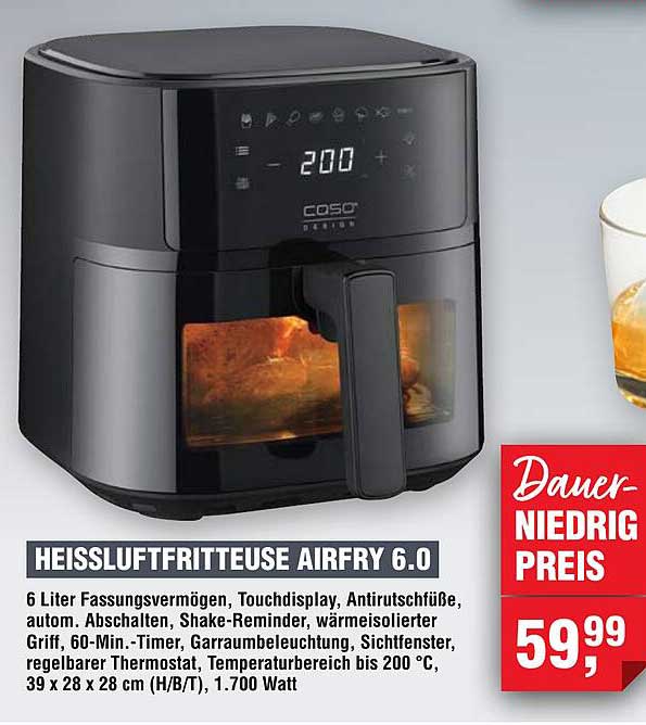 HEISSLUFTFRITTEUSE AIRFRY 6.0