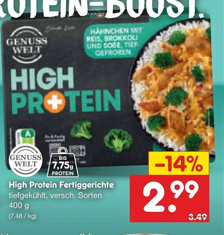 High Protein Fertiggerichte