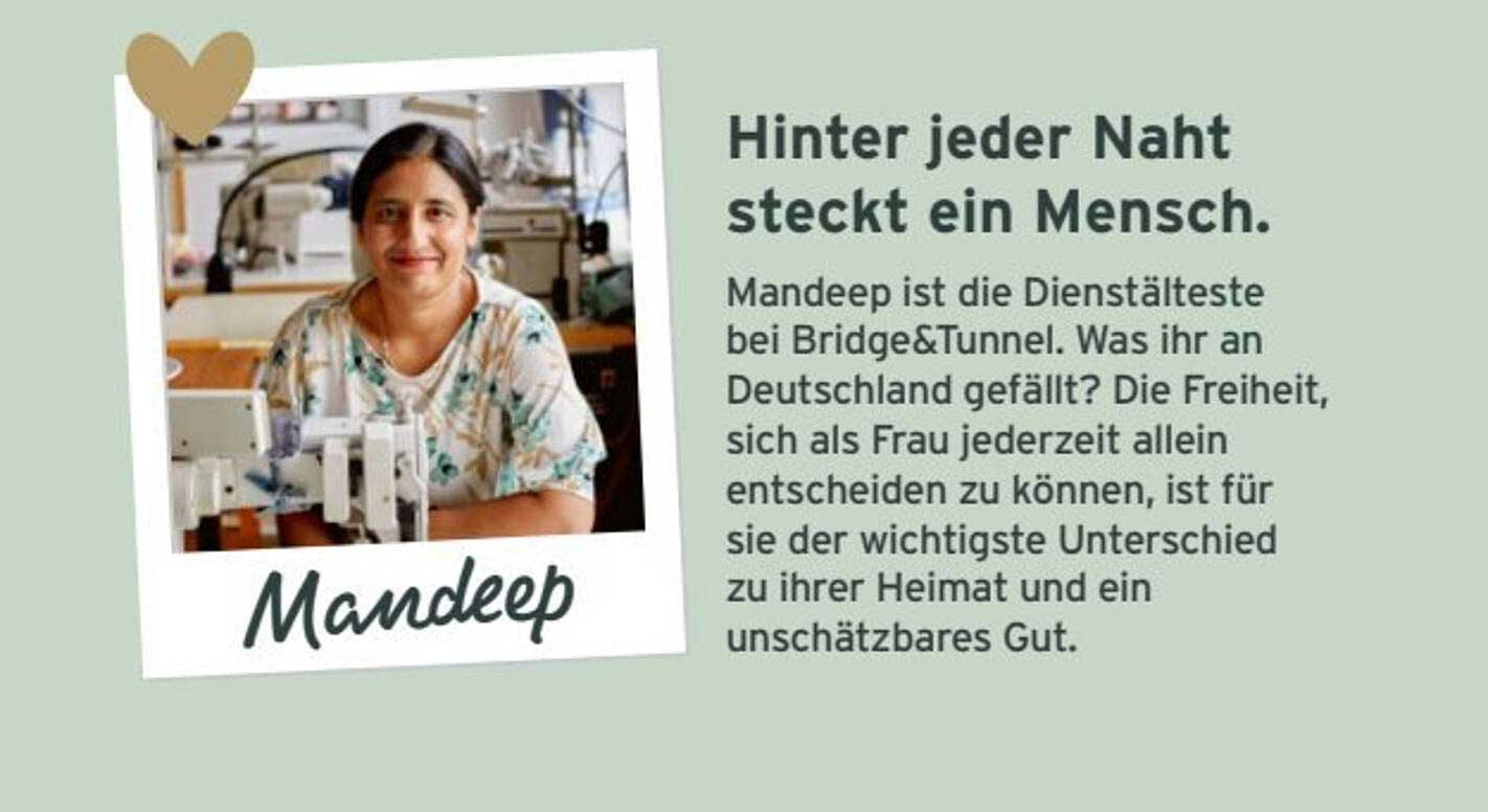 Hinter jeder Naht steckt ein Mensch.