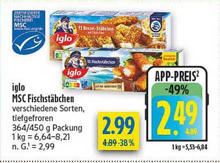 iglo MSC Fischstäbchen