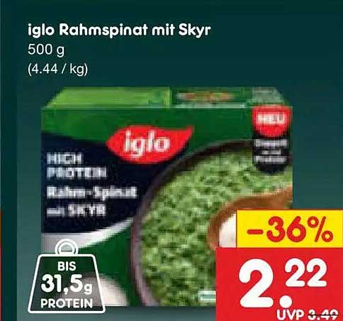 iglo Rahmspinat mit Skyr