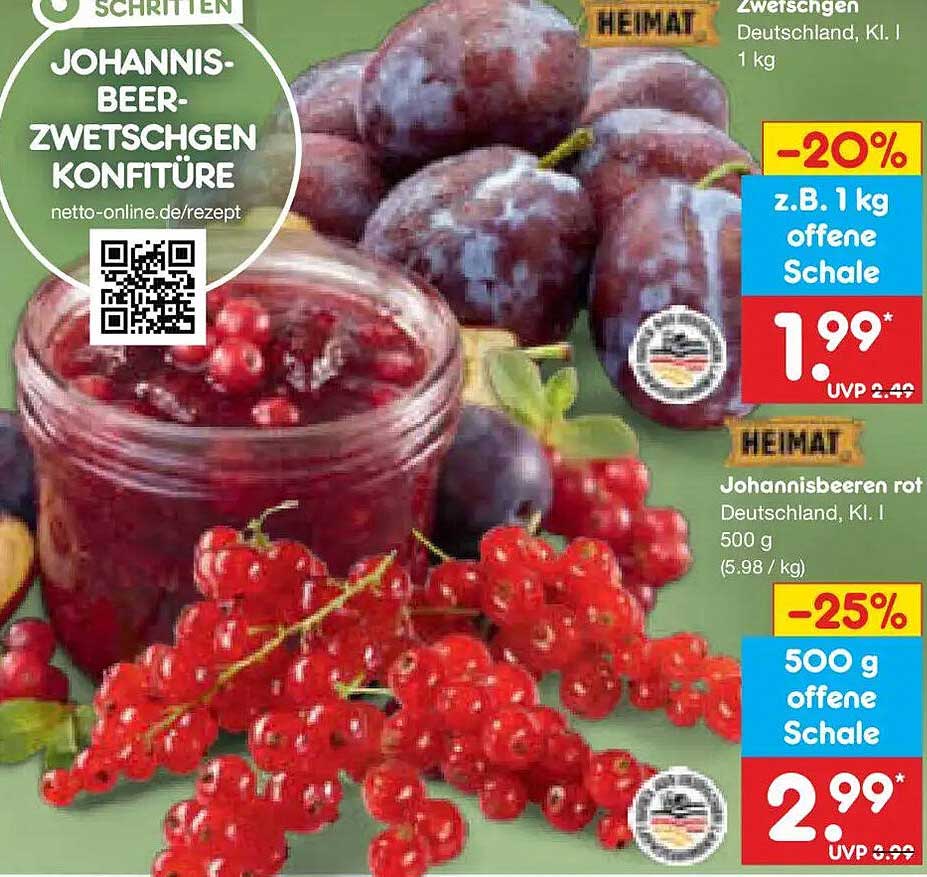 Johannisbeer-Zwetschgen Konfitüre