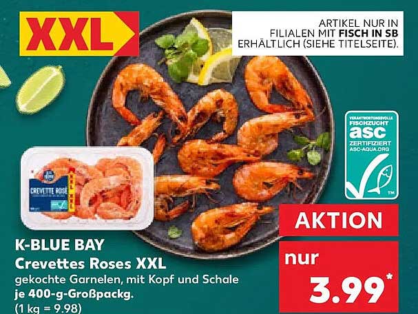 K-BLUE BAY Crevettes Roses XXL