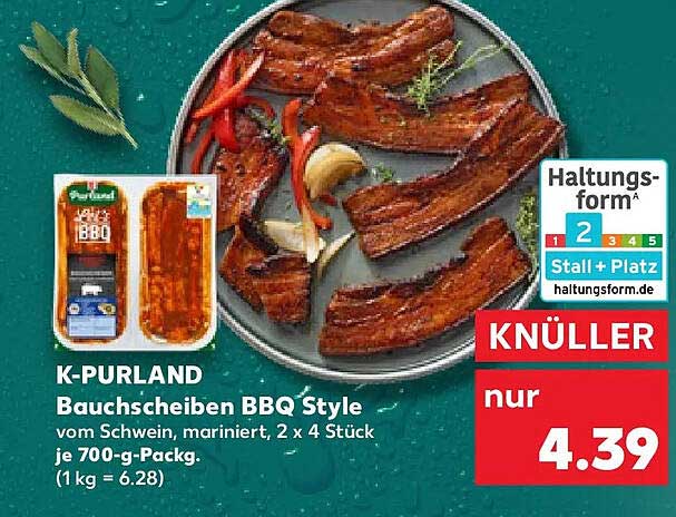 K-PURLAND Bauchscheiben BBQ Style