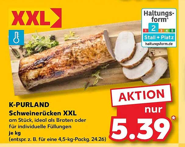 K-PURLAND Schweinerücken XXL