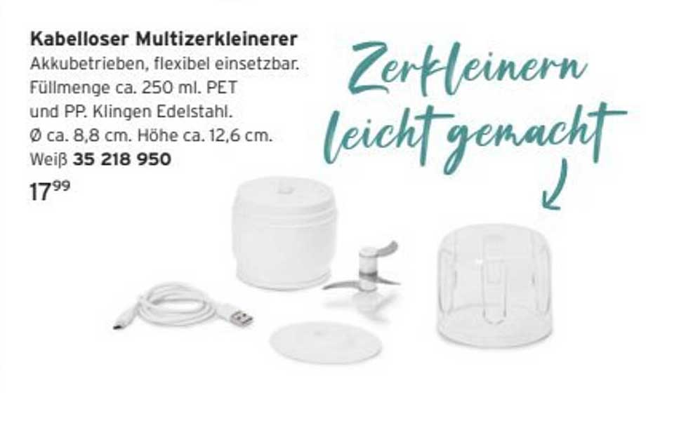 Kabelloser Multizerkleinerer