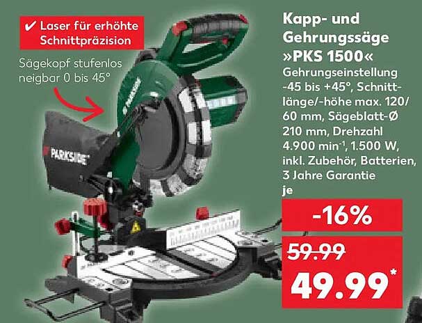 Kapp- und Gehrungssäge »PKS 1500«